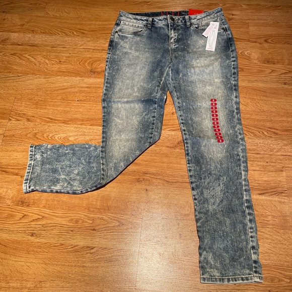 Elle Denim - Elle Skinny Acid Washed Jeans